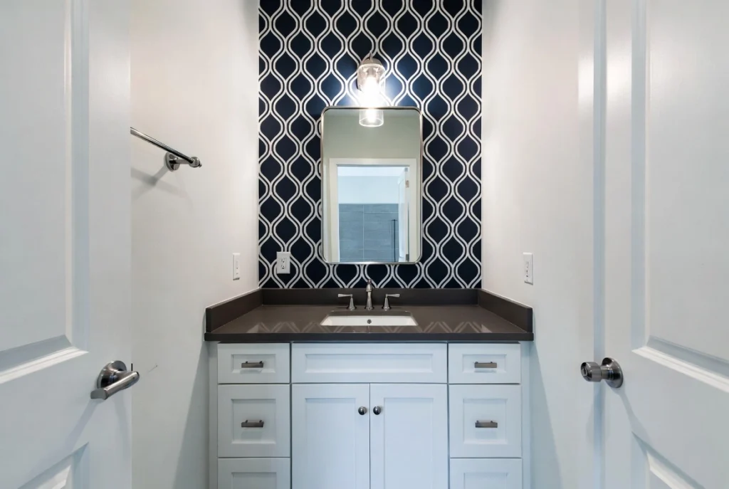 10. Small Bathroom Accent Walls Creative Small Bathroom Ideas
