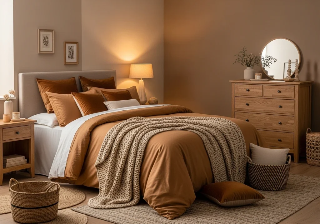 10. Warm Earthy Neutrals Bedroom Color Schemes for Cozy, Stylish Retreat