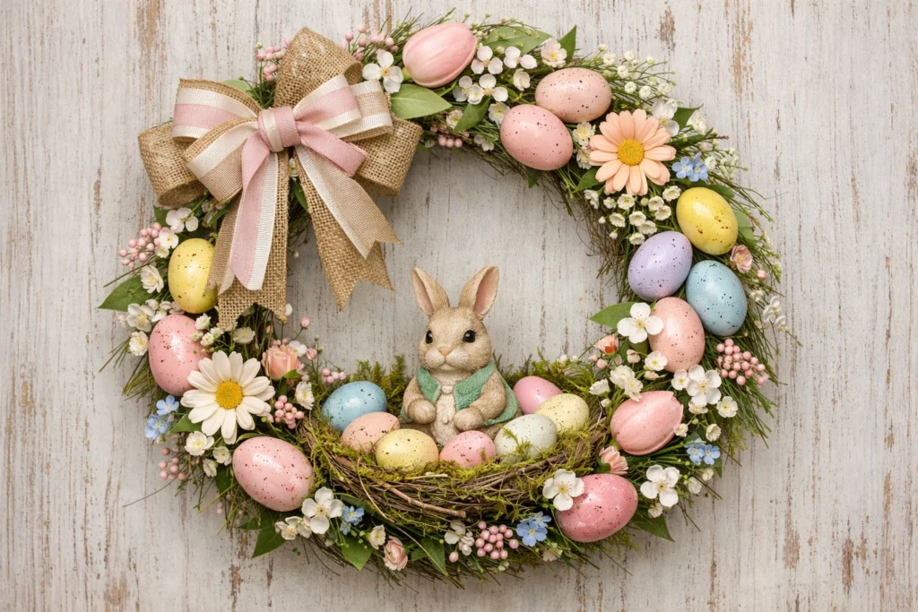 11. Easter Wreaths for a Festive Spring Celebration DIY Spring Wreaths Transform Front Porch