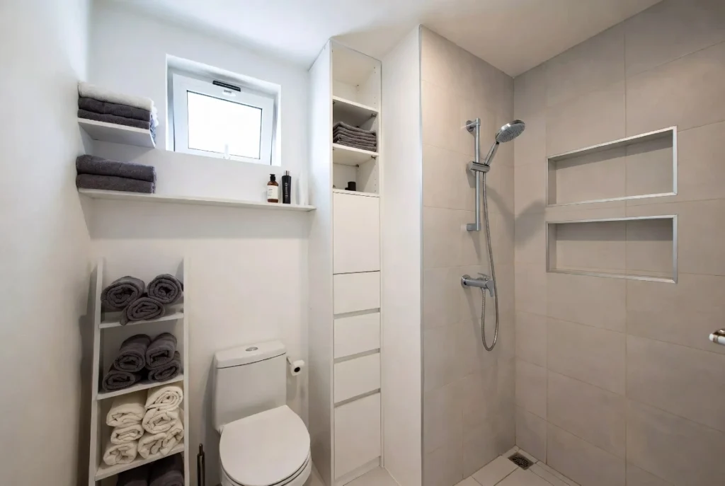 12. Clever Storage Solutions Creative Small Bathroom Ideas