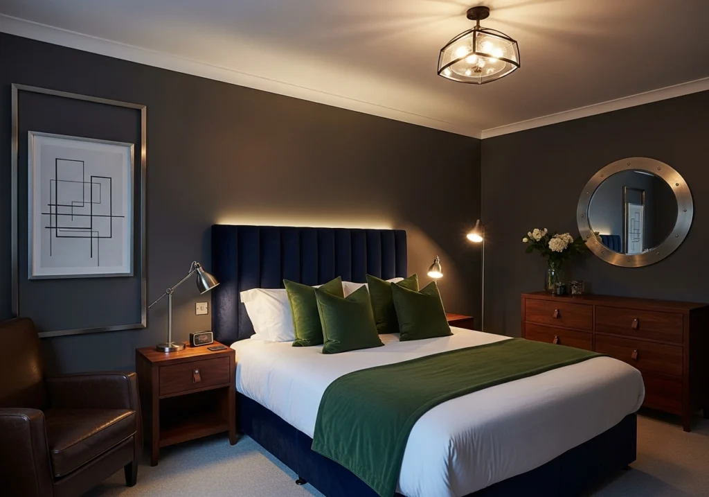 16. Masculine Bedroom Color Schemes Bedroom Color Schemes for Cozy, Stylish Retreat