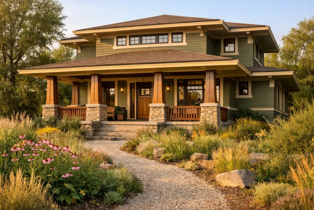 Exterior Color Schemes
Olive Green with Cream Trim