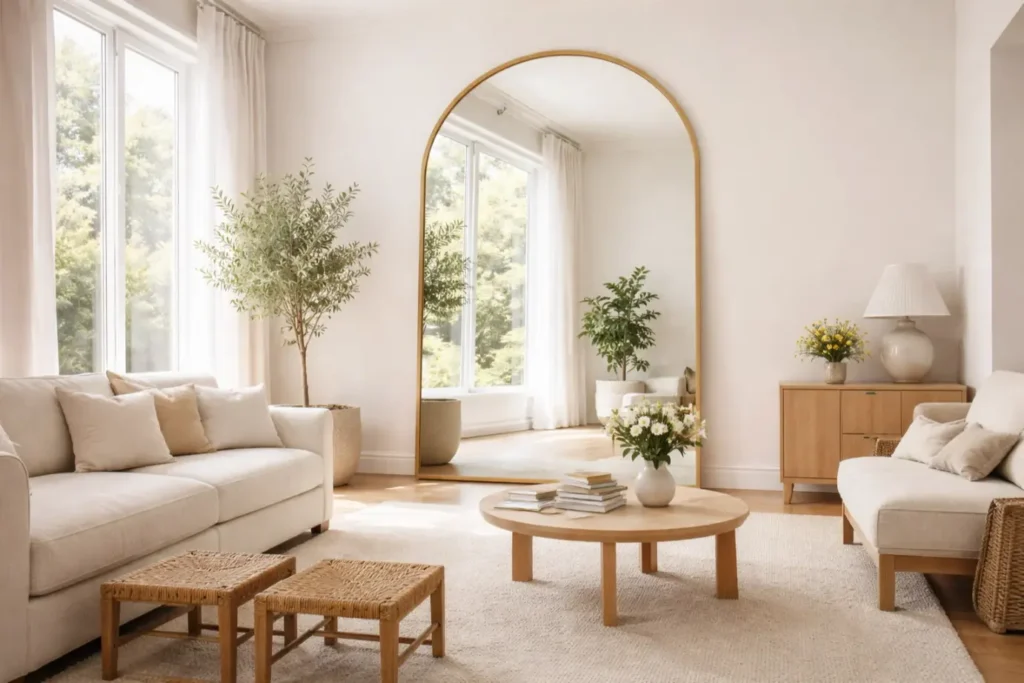 Spring Living Room Ideas
Use Mirrors Strategically to Expand the Space