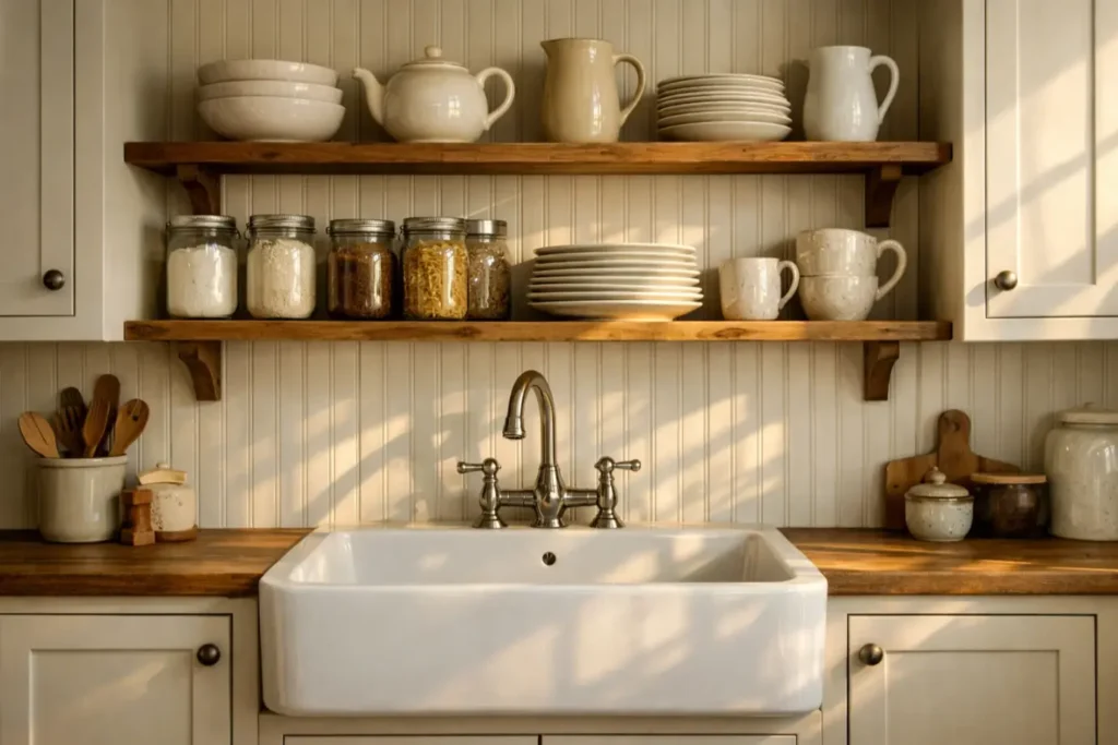 Country Kitchen Backsplash
Beadboard Paneling