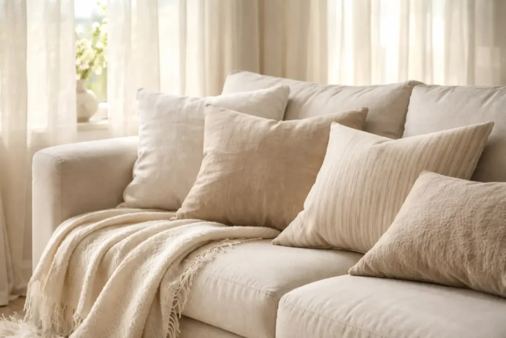 Spring Living Room Ideas
Swap Heavy Winter Textiles for Lighter Fabrics