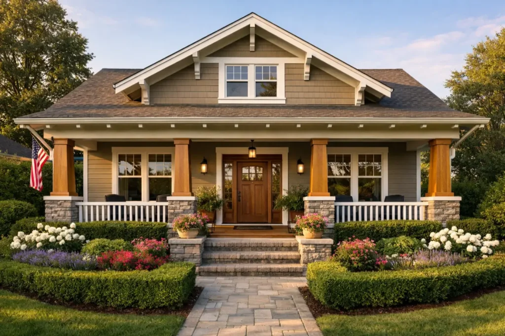 Exterior Color Schemes
Warm Greige with White Trim