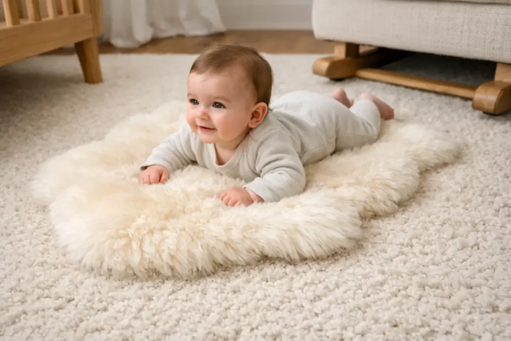 Nursery Decor Ideas
Layered Rugs and Soft Floor Textures