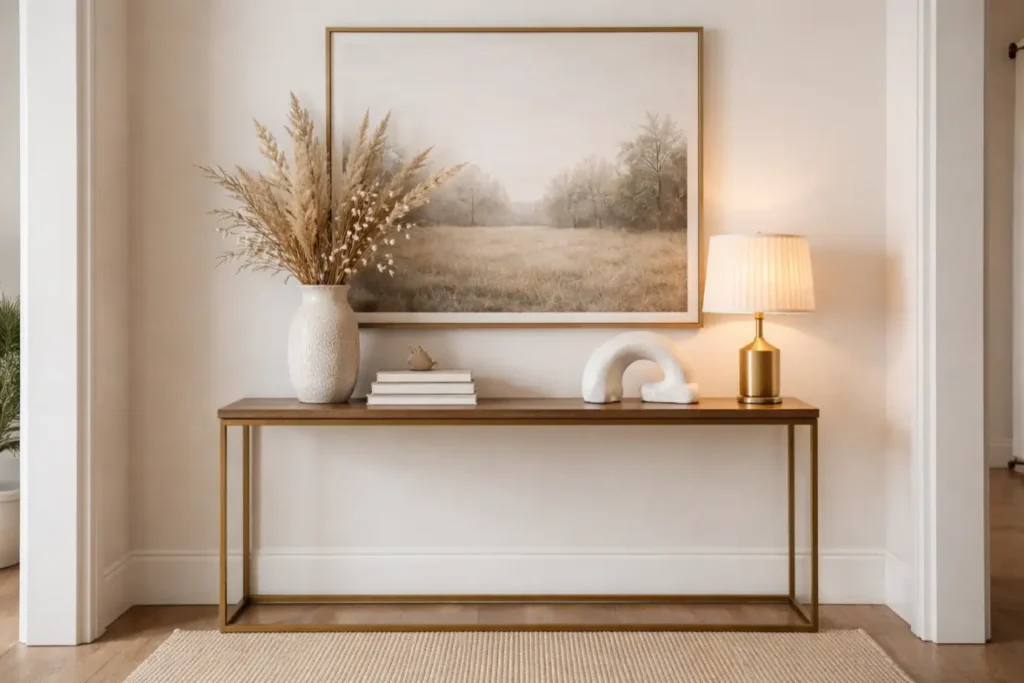 Home Entrance Decor Ideas
Style a Console Table as Your Anchor Piece