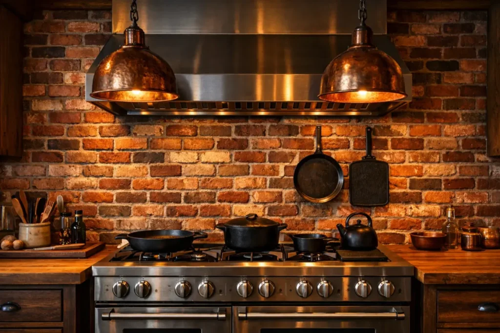 Country Kitchen Backsplash
Brick Backsplash