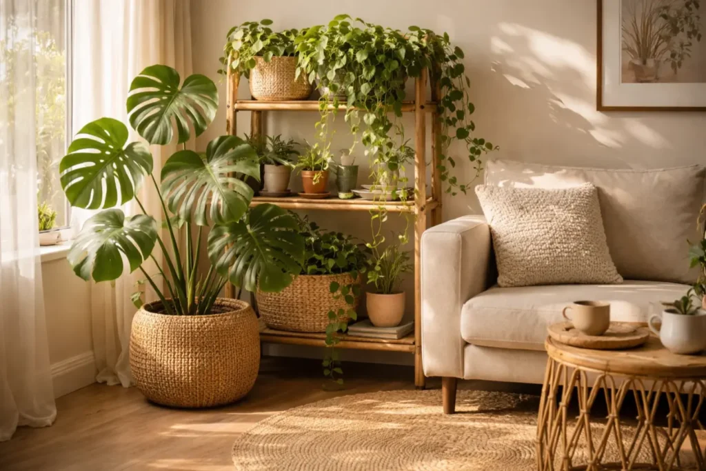 Spring Living Room Ideas
Incorporate Indoor Plants for a Biophilic Effect