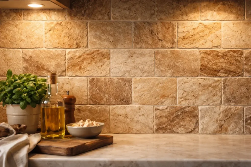 Country Kitchen Backsplash
Natural Stone Tile