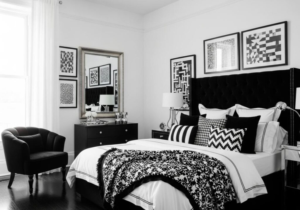 5. Classy Black and White Bedroom Design Classy Bedroom Ideas