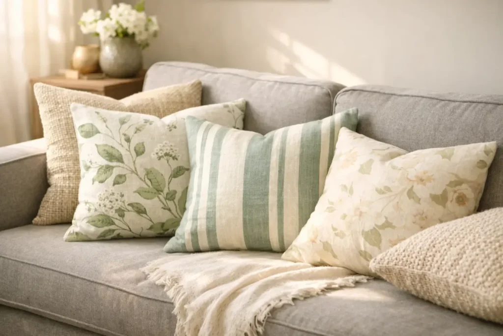 Spring Living Room Ideas
Refresh Your Throw Pillows and Cushion Covers