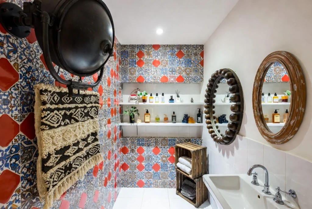 6. Eclectic Small Bathroom Design Creative Small Bathroom Ideas