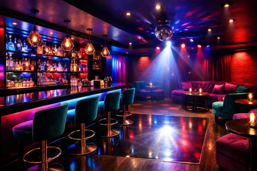 Basement Bar Ideas
The Nightclub-Inspired Bar