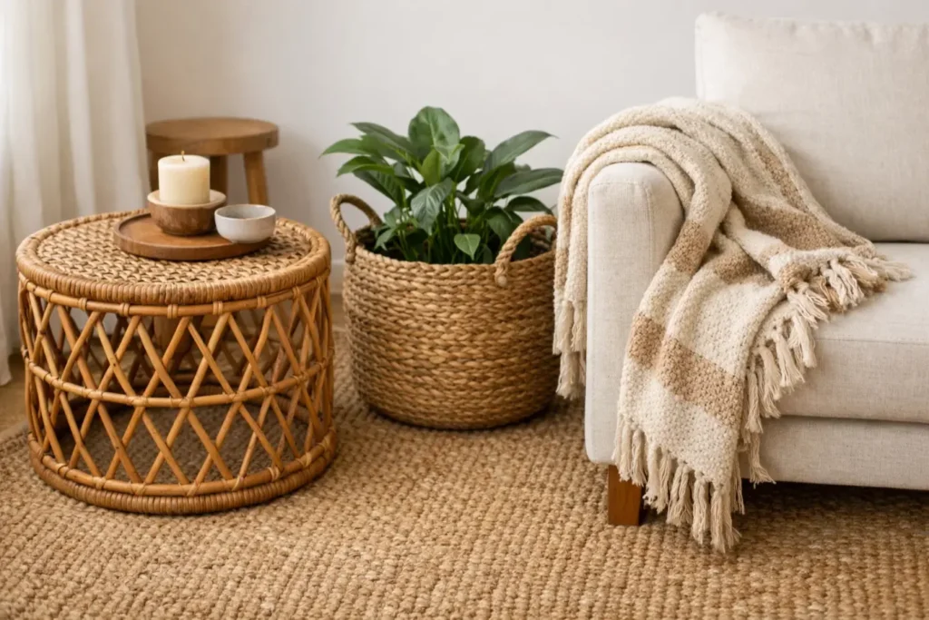 Spring Living Room Ideas
Introduce Woven and Natural Textures