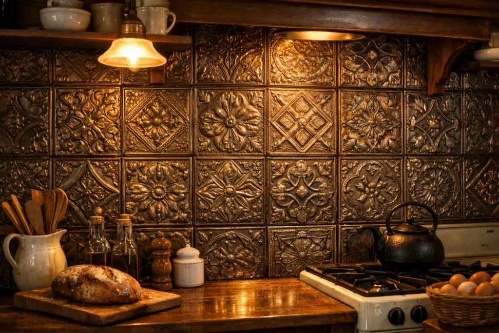 Country Kitchen Backsplash
Vintage Tin Ceiling Tiles