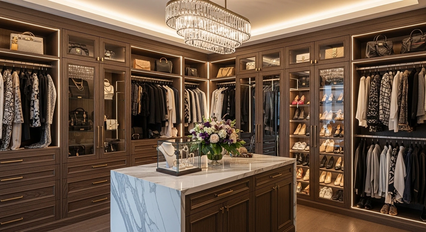 11 Custom Walk-In Closet Designs for Fashionistas