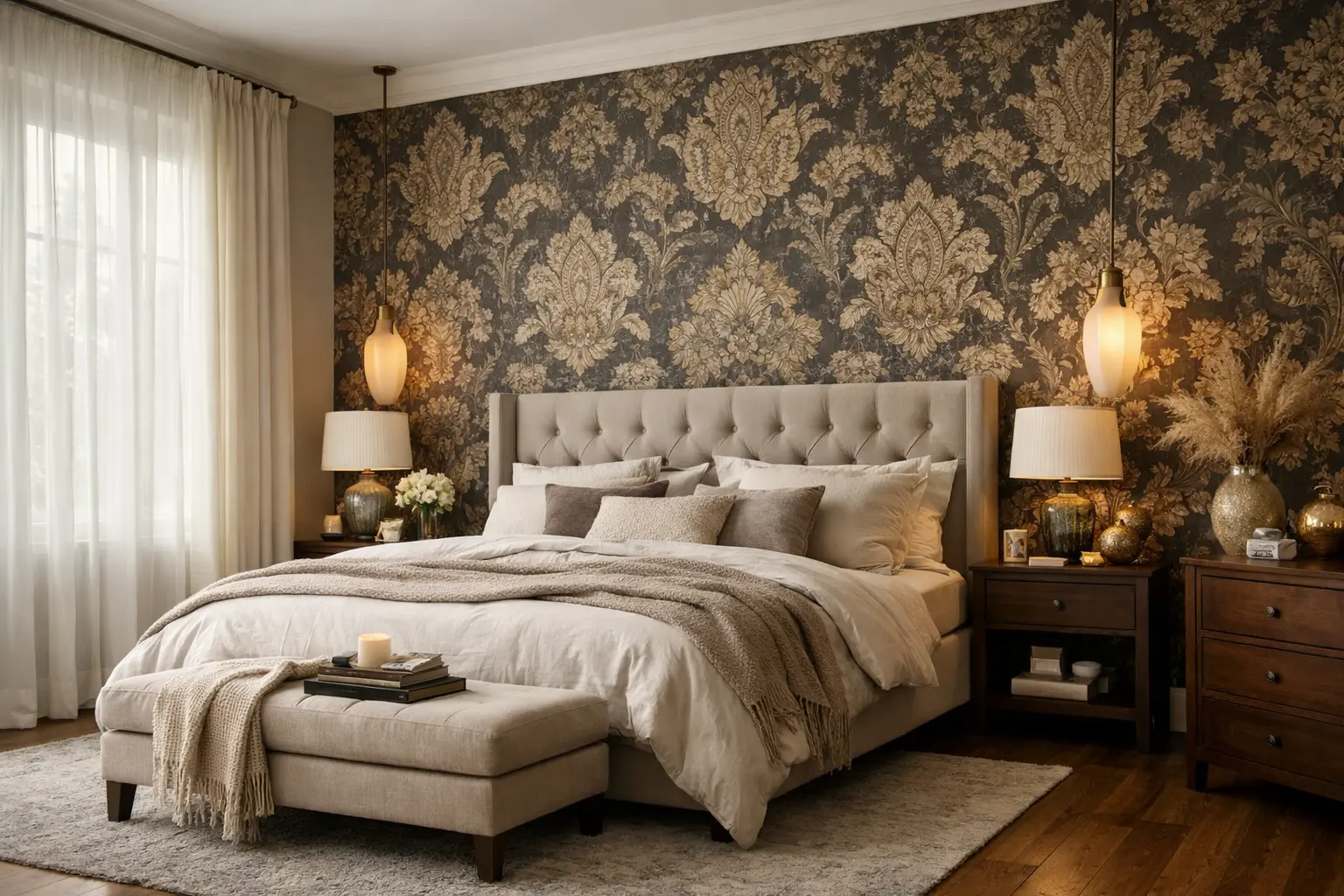 17 Bedroom Wallpaper Designs for a Beautiful Boudoir