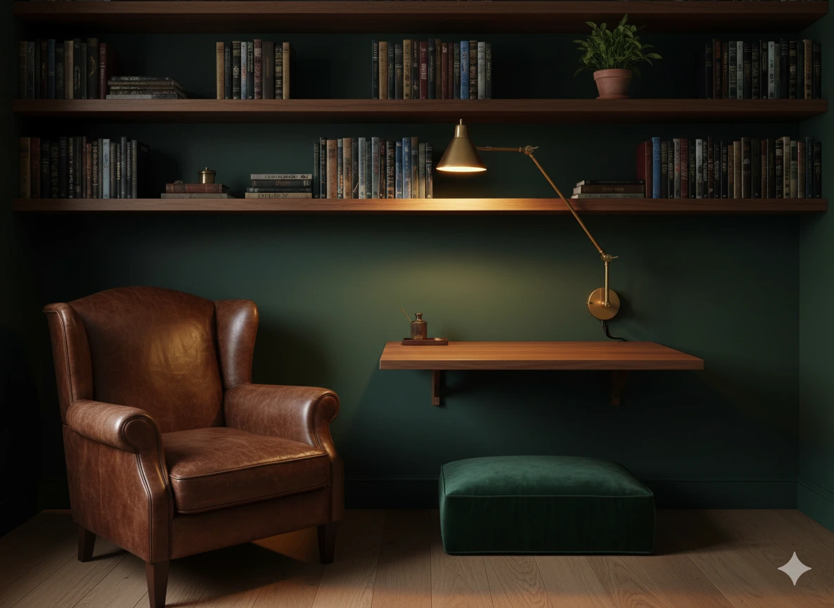 A Study-Library Hybrid Reading Nook