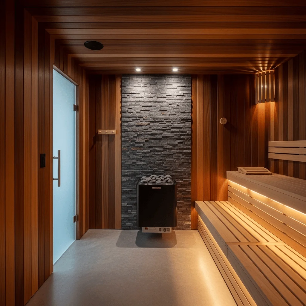 Achieve a Luxury Home Sauna Aesthetic with Premium Materials