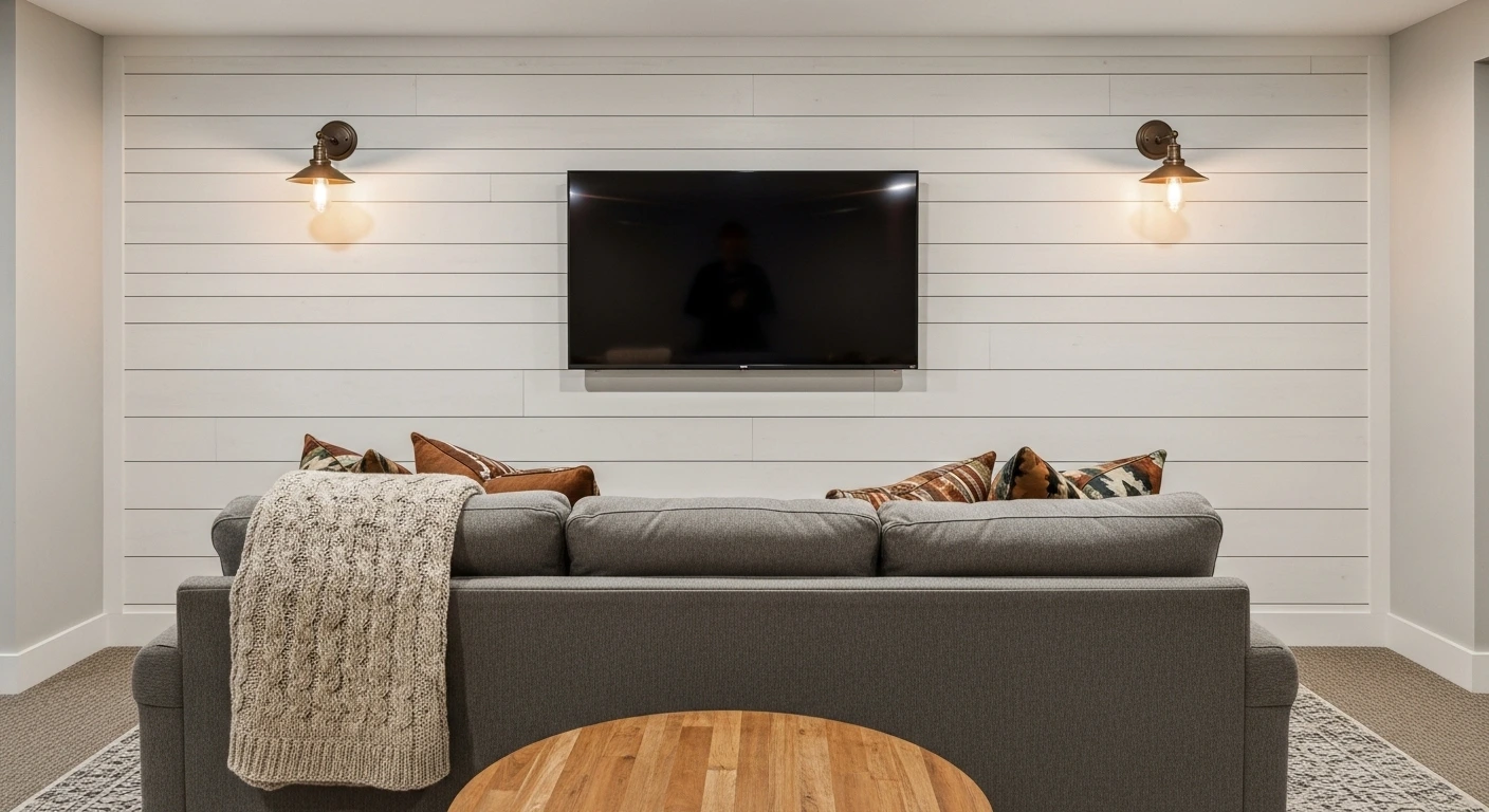 Add a Shiplap or Wood Accent Wall