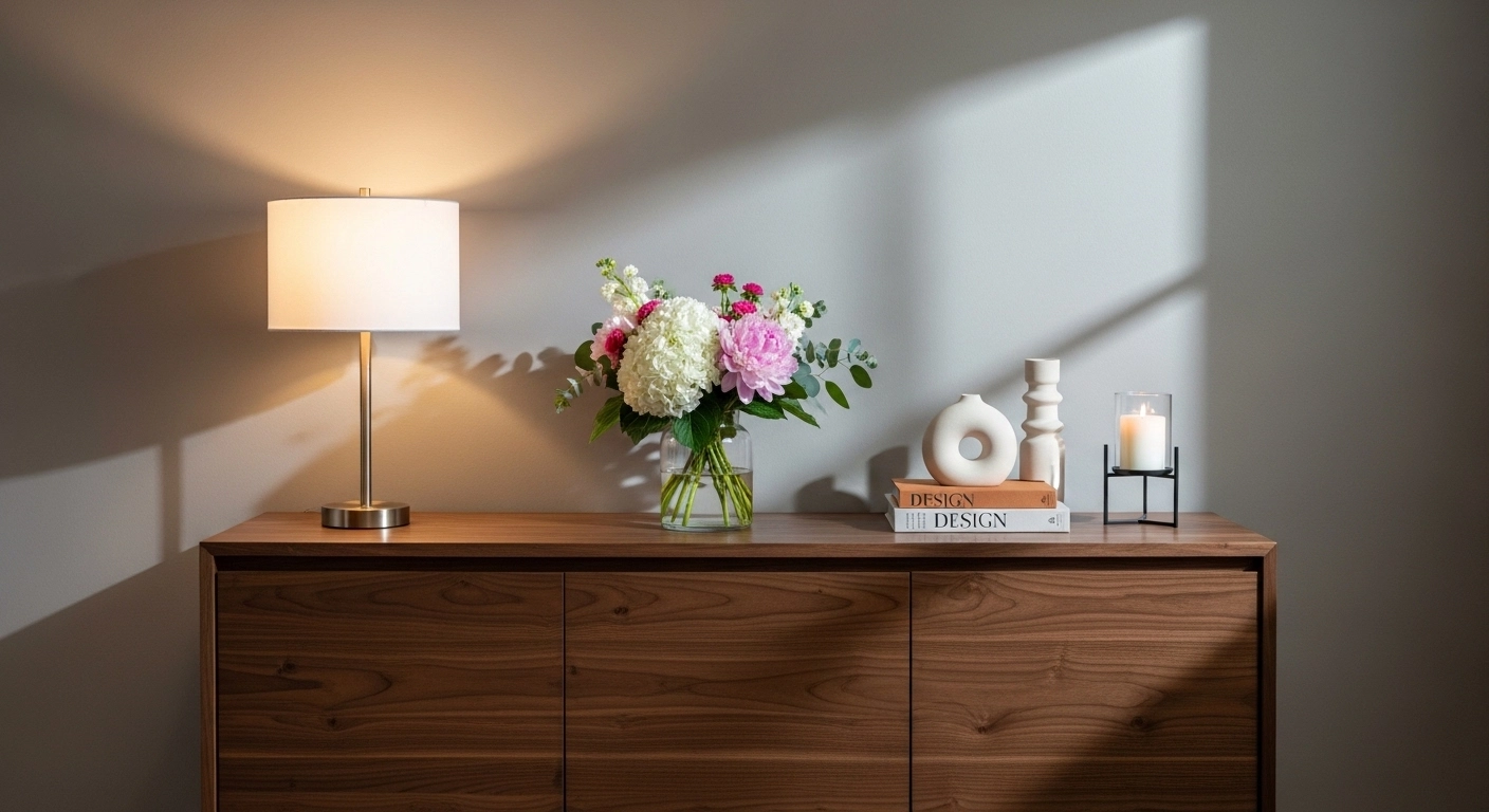 Add a Slim Sideboard for Elegant Storage