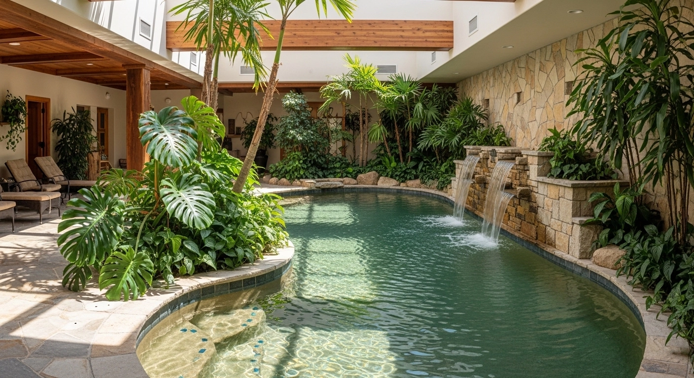 Biophilic Indoor Pool Designs That Connect You to Nature