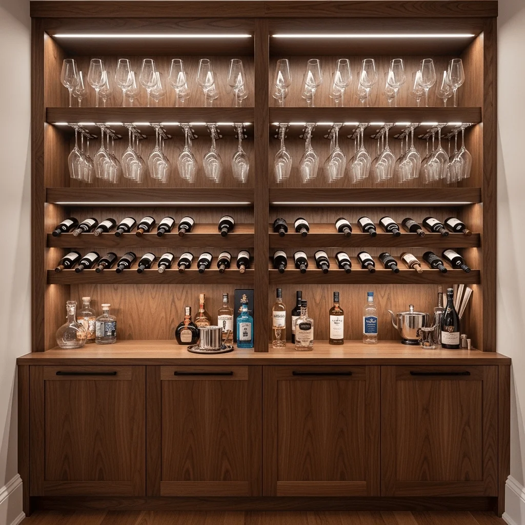 Built-In-Wine-Storage-and-Bar-Cabinet