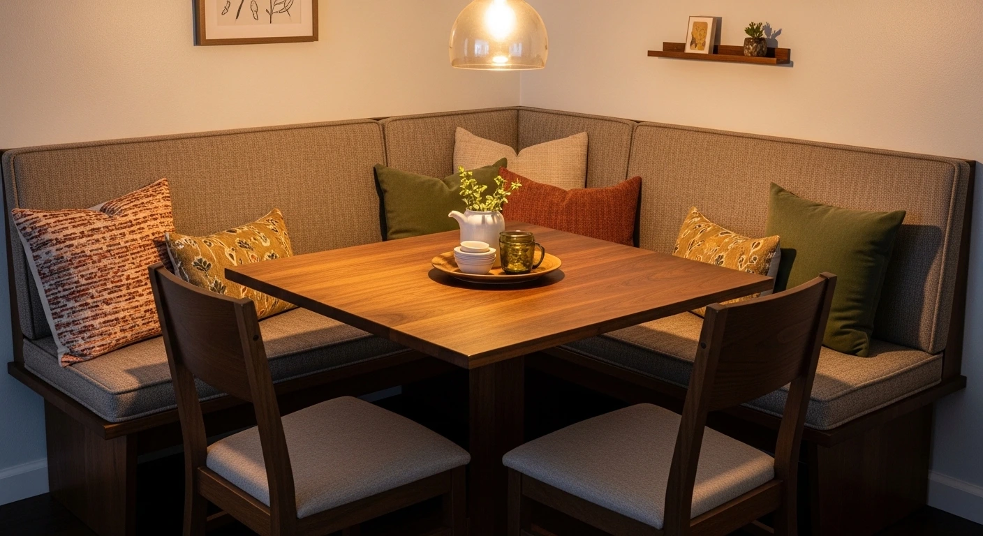 Create a Corner Banquette for Maximum Seating