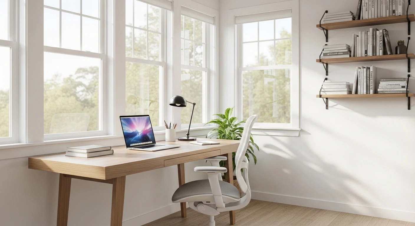 Design a Home Office With Natural Light as the Centerpiece