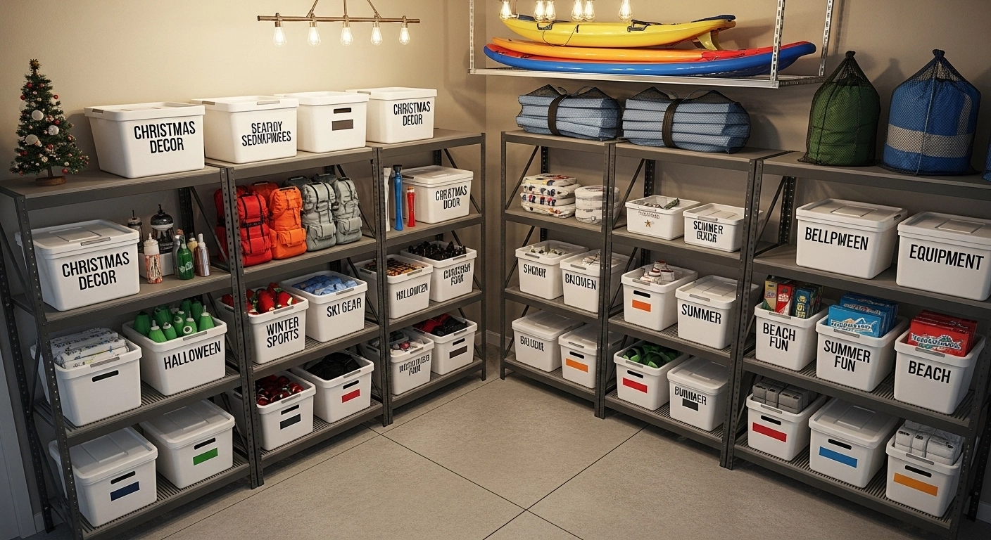 Designate a Seasonal Storage Section