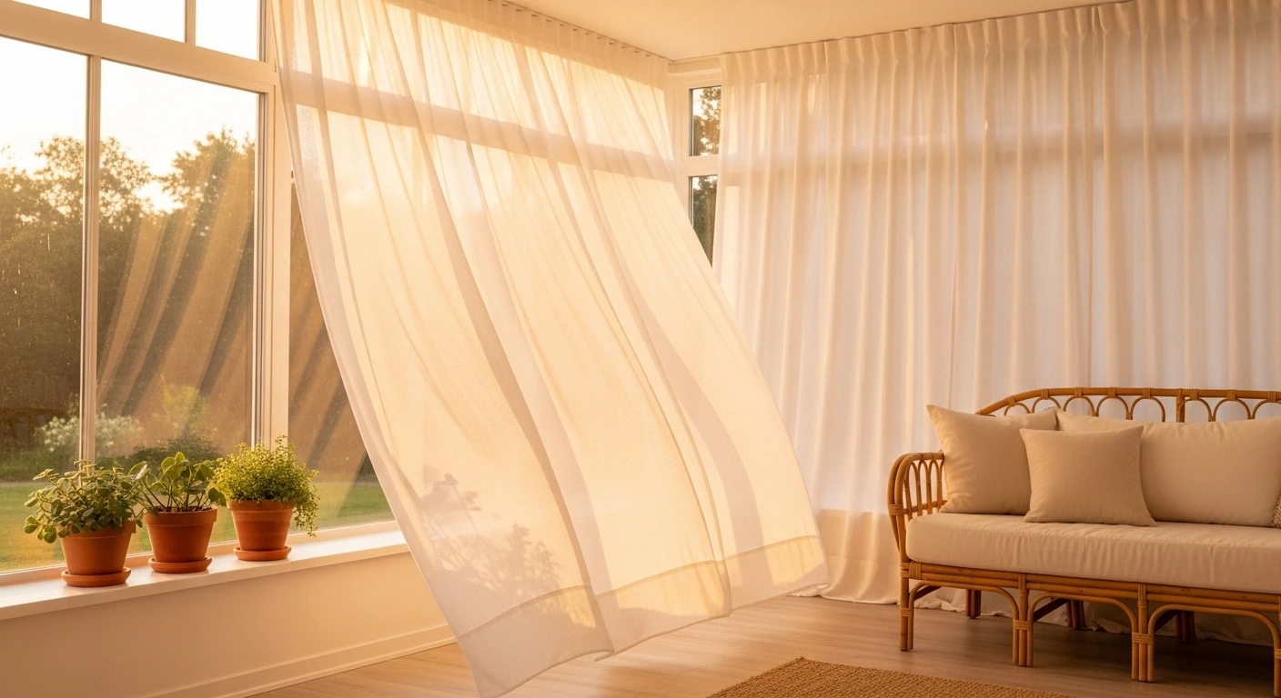 Embrace Sheer Curtains for Soft, Diffused Light