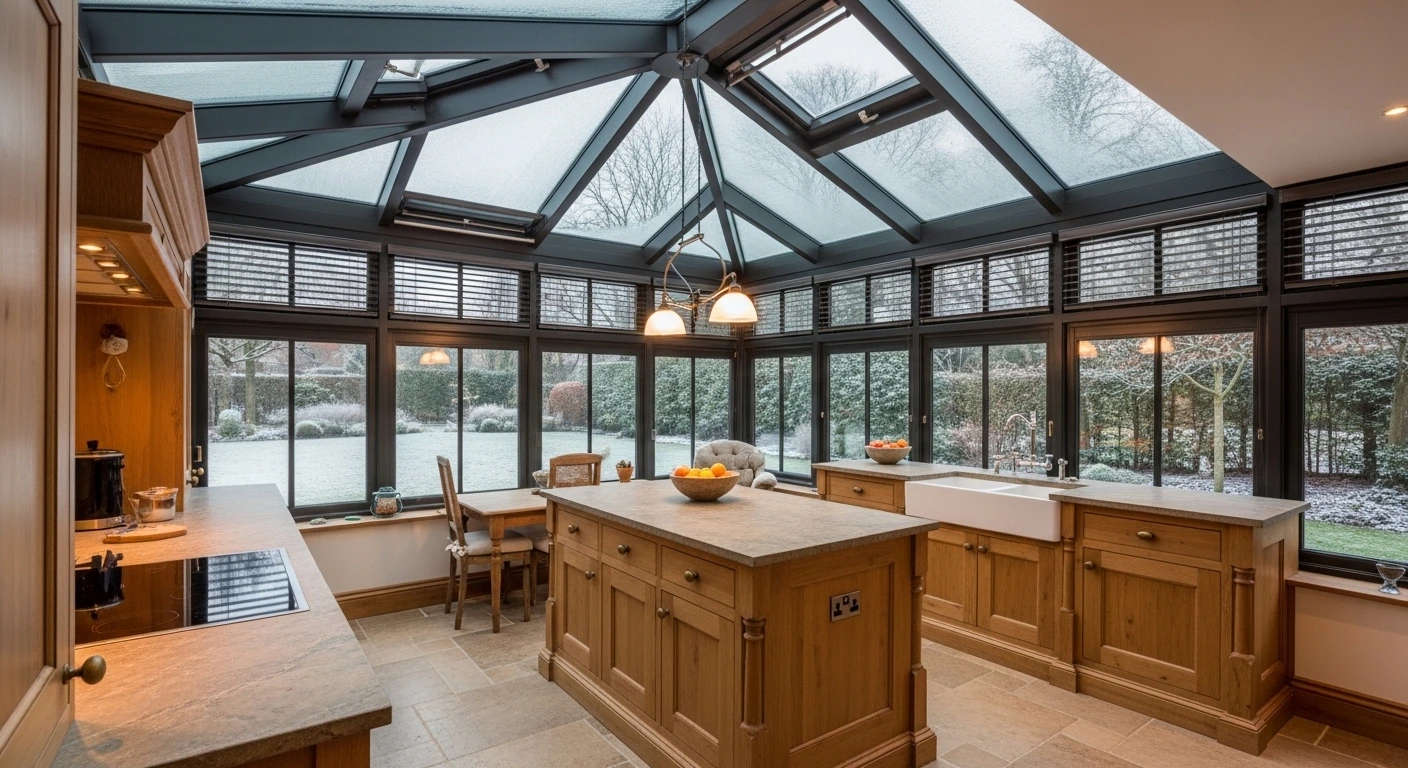 Four-Season Solarium Kitchen Ideas Designed for Year-Round Comfort