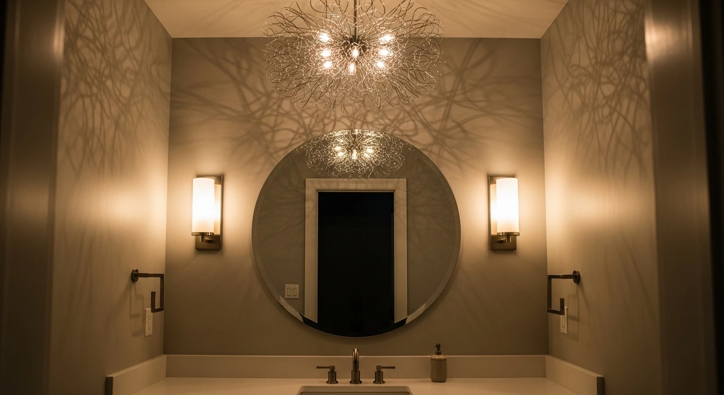 Half Bathroom Ideas That Elevate Your Lighting