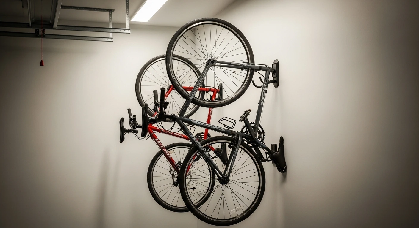 Mount Bikes Vertically to Save Valuable Space