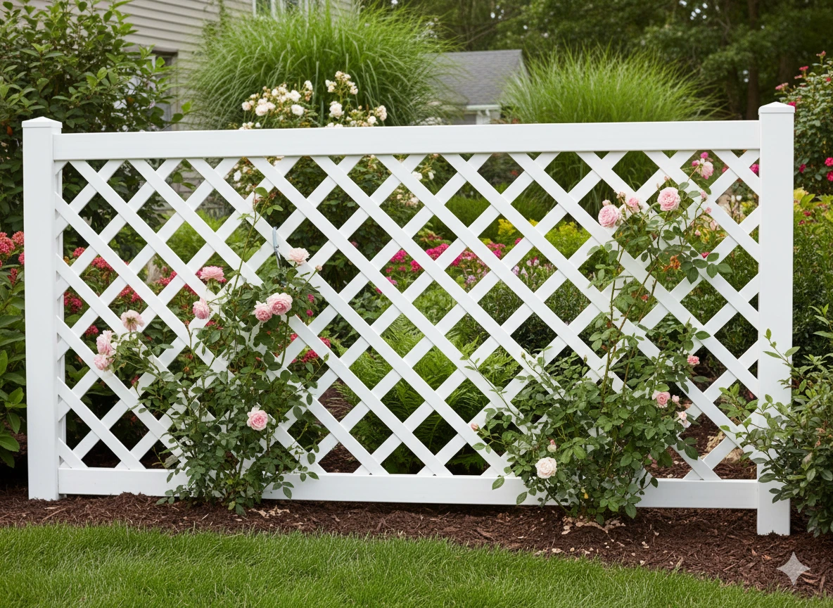 PVC Lattice Exterior Wall Design Ideas