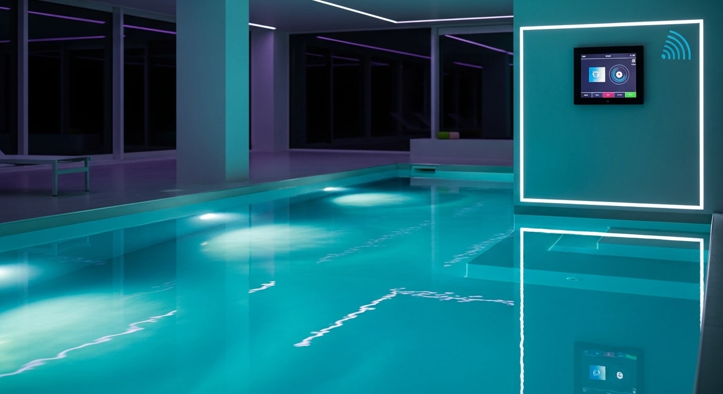 Smart Technology Integrated Into Modern Indoor Pool Designs