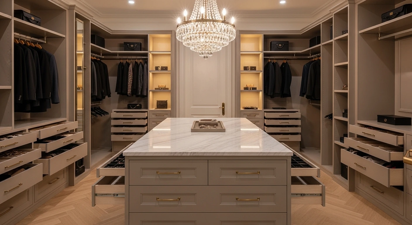 The Center Island Walk-In Closet