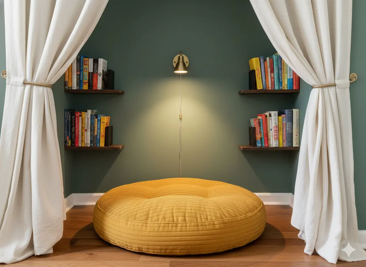 The Closet Conversion: A Hidden Home Library Reading Nook Idea