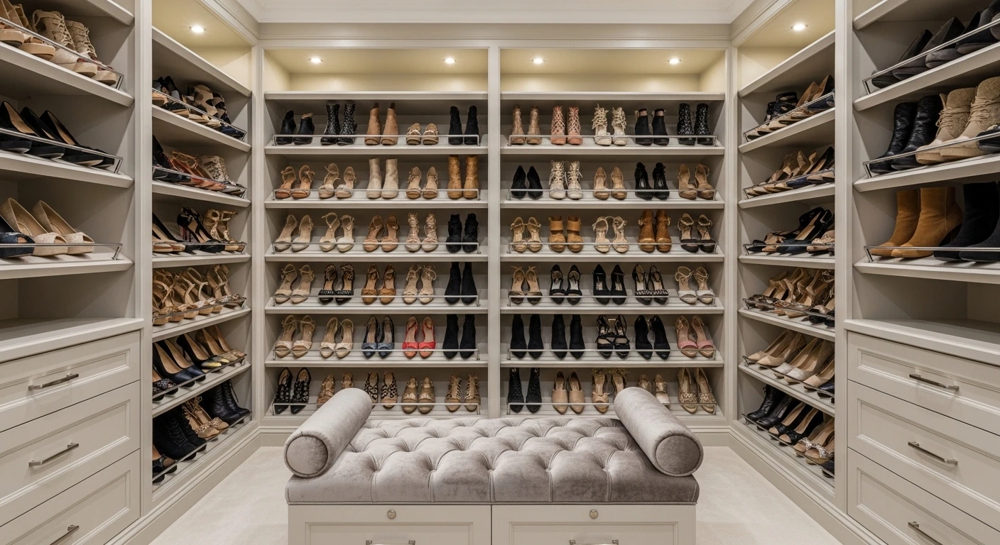 The Dedicated Shoe Display Closet