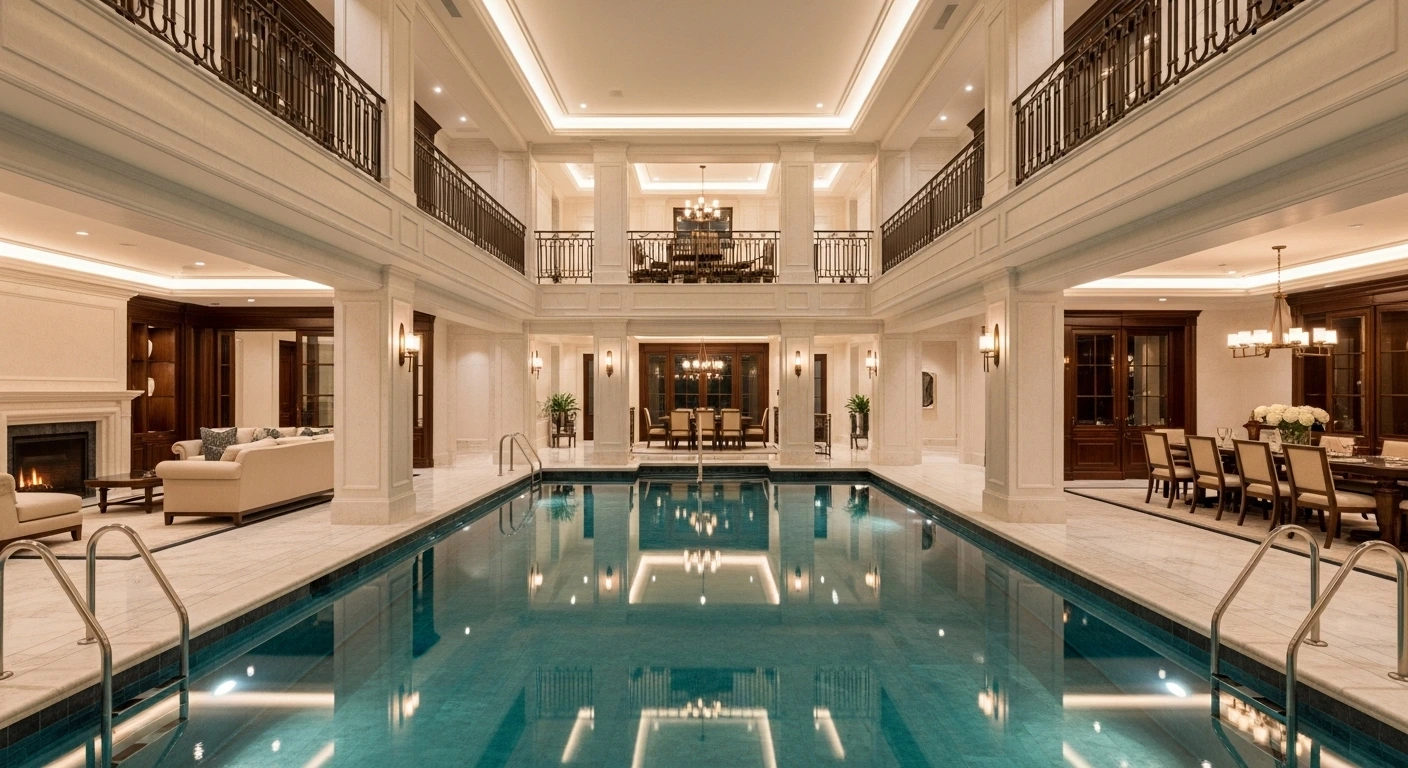 The Luxury Indoor Pool Design That Defines the Entire Home