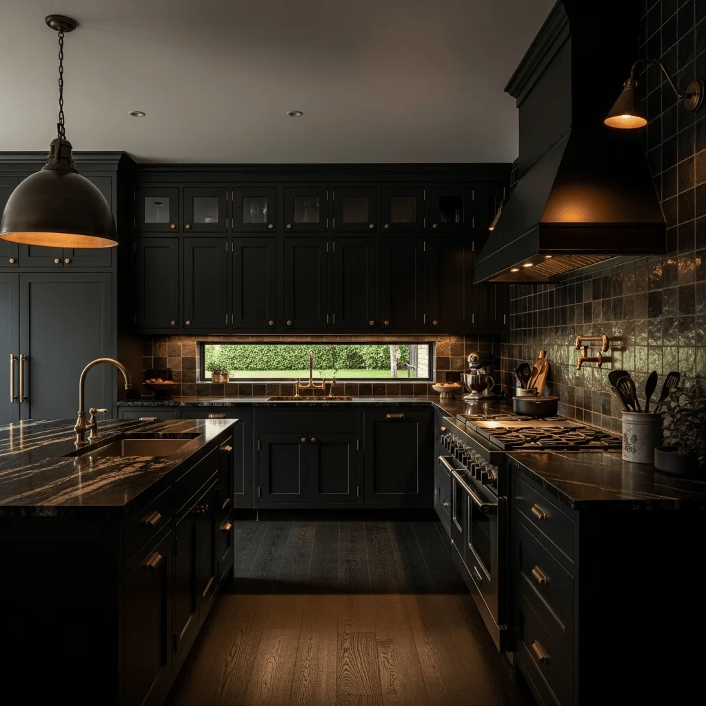 The Moody Dark Kitchen Aesthetic
