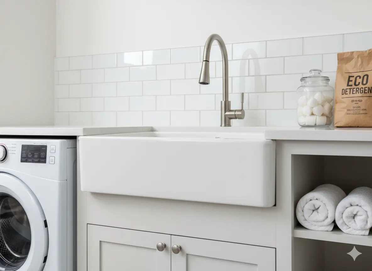 The Utility Sink: A Mudroom Laundry Room Essential