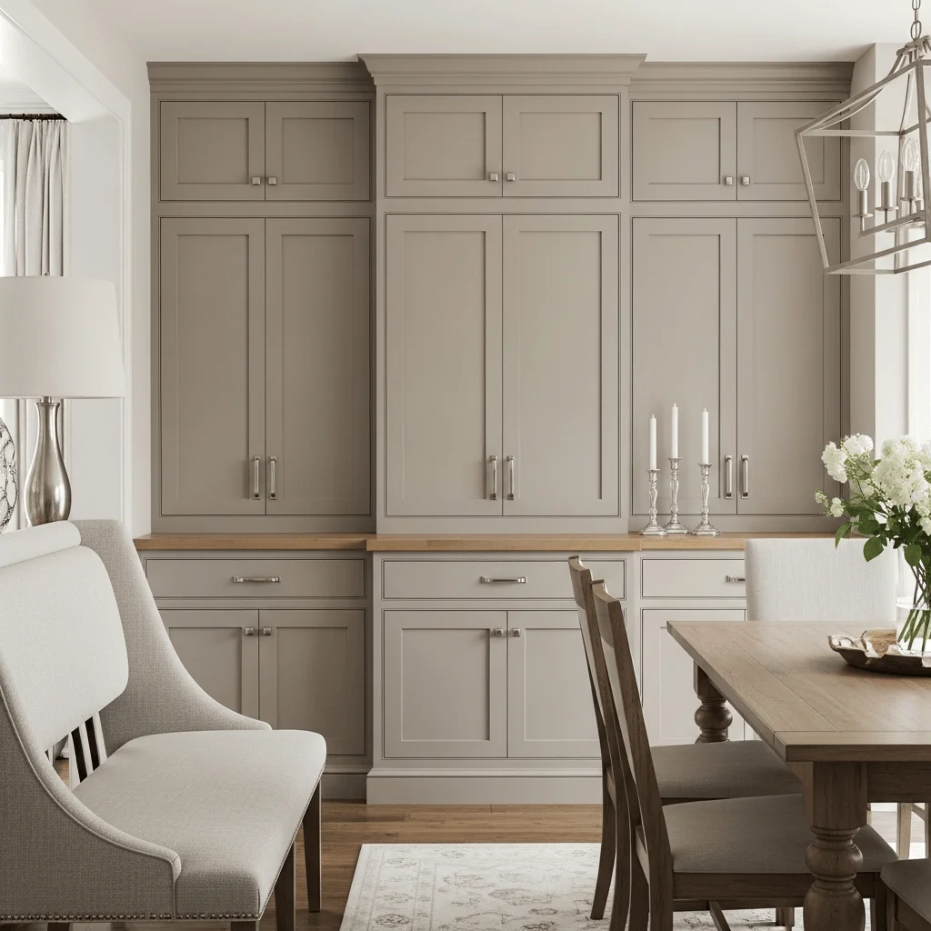 Transitional-Style-Built-Ins-with-Shaker-Doors