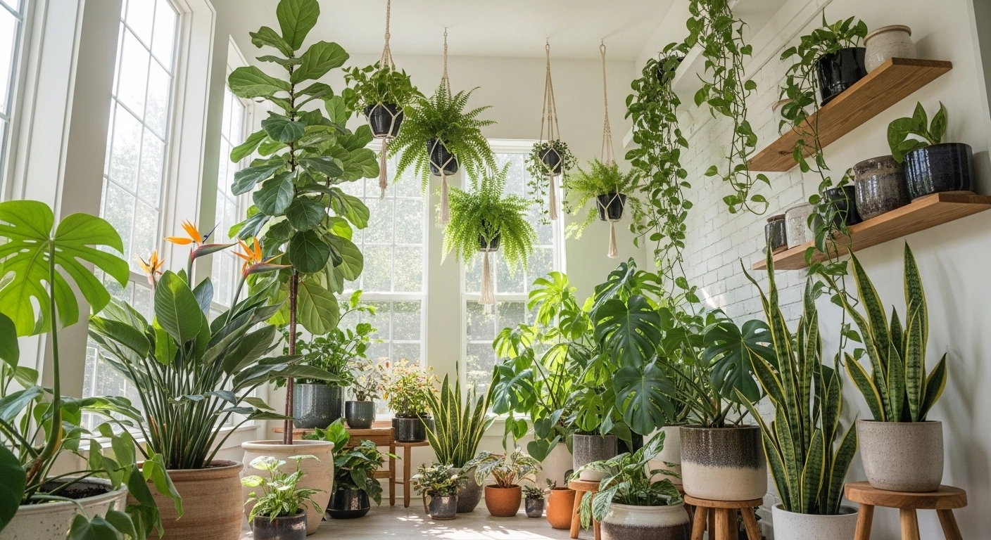 Use Large Indoor Plants to Bring the Garden Inside