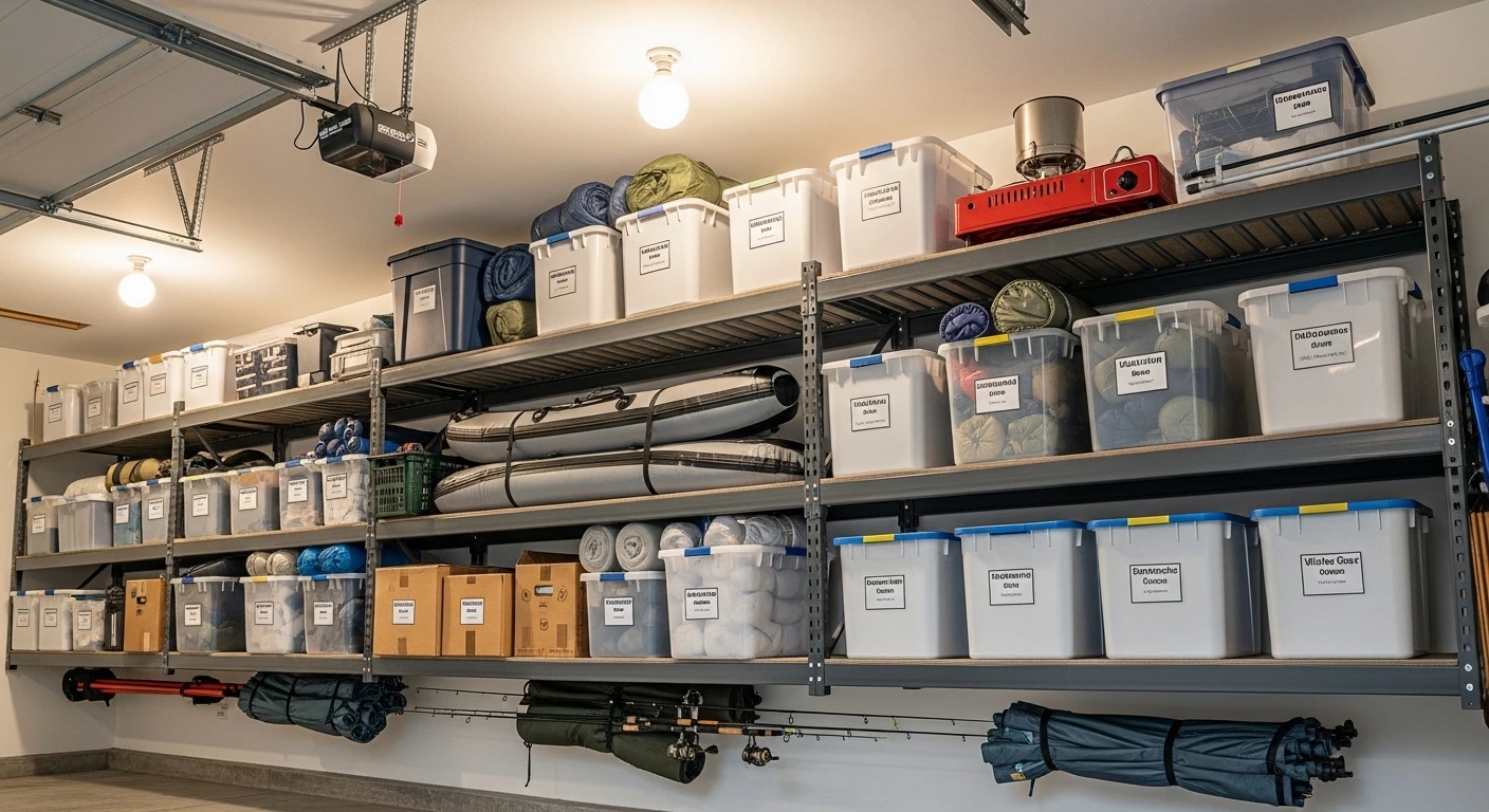 Use Overhead Ceiling Racks to Reclaim Floor Space