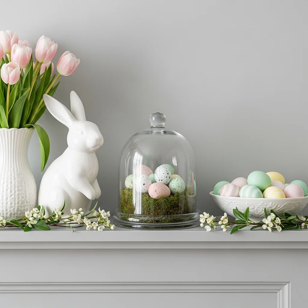 Celebrate Easter on Your Spring Mantel with Tasteful Seasonal Touches