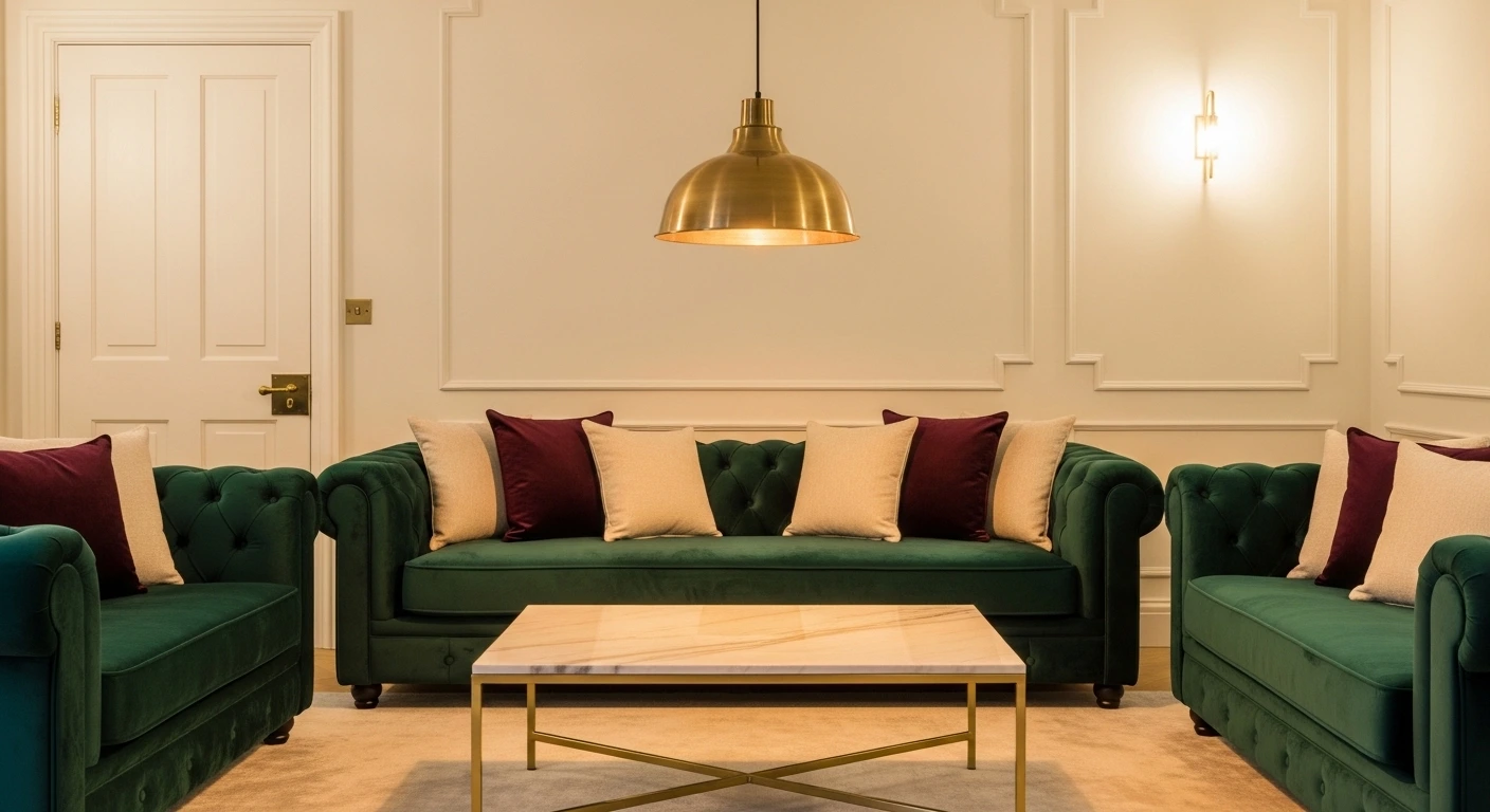 Choose an Emerald Green Velvet Sofa for Luxurious Impact