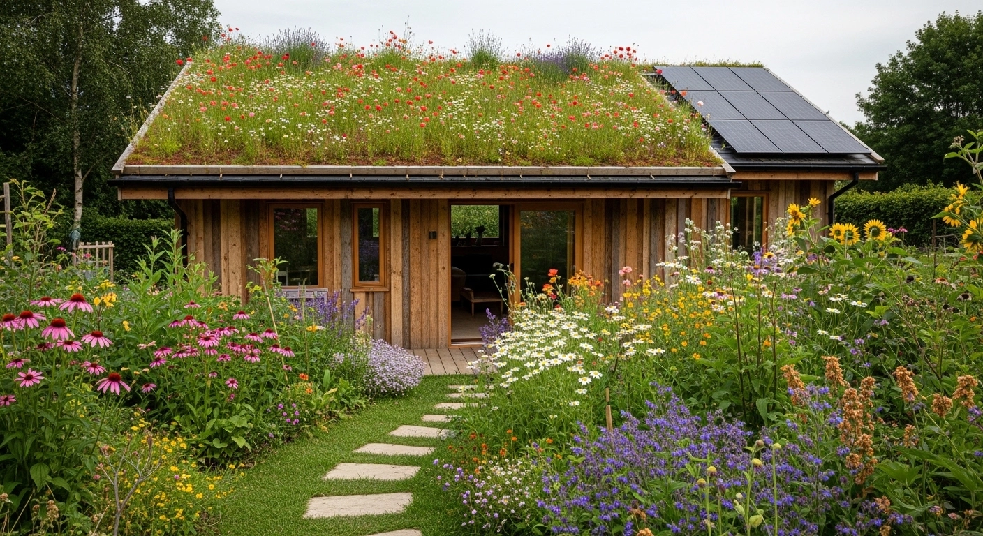 Eco-Friendly Summer House Ideas with a Green Roof and Sustainable Materials